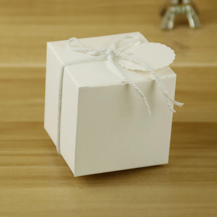 milk white gift paper wedding favor box for candy