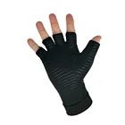 High quality Fingerless Copper Arthritis Compression Medical Support Gloves