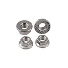 Hex Flange Nuts Nickel Plated Carbon Steel Hex Flange Nuts
