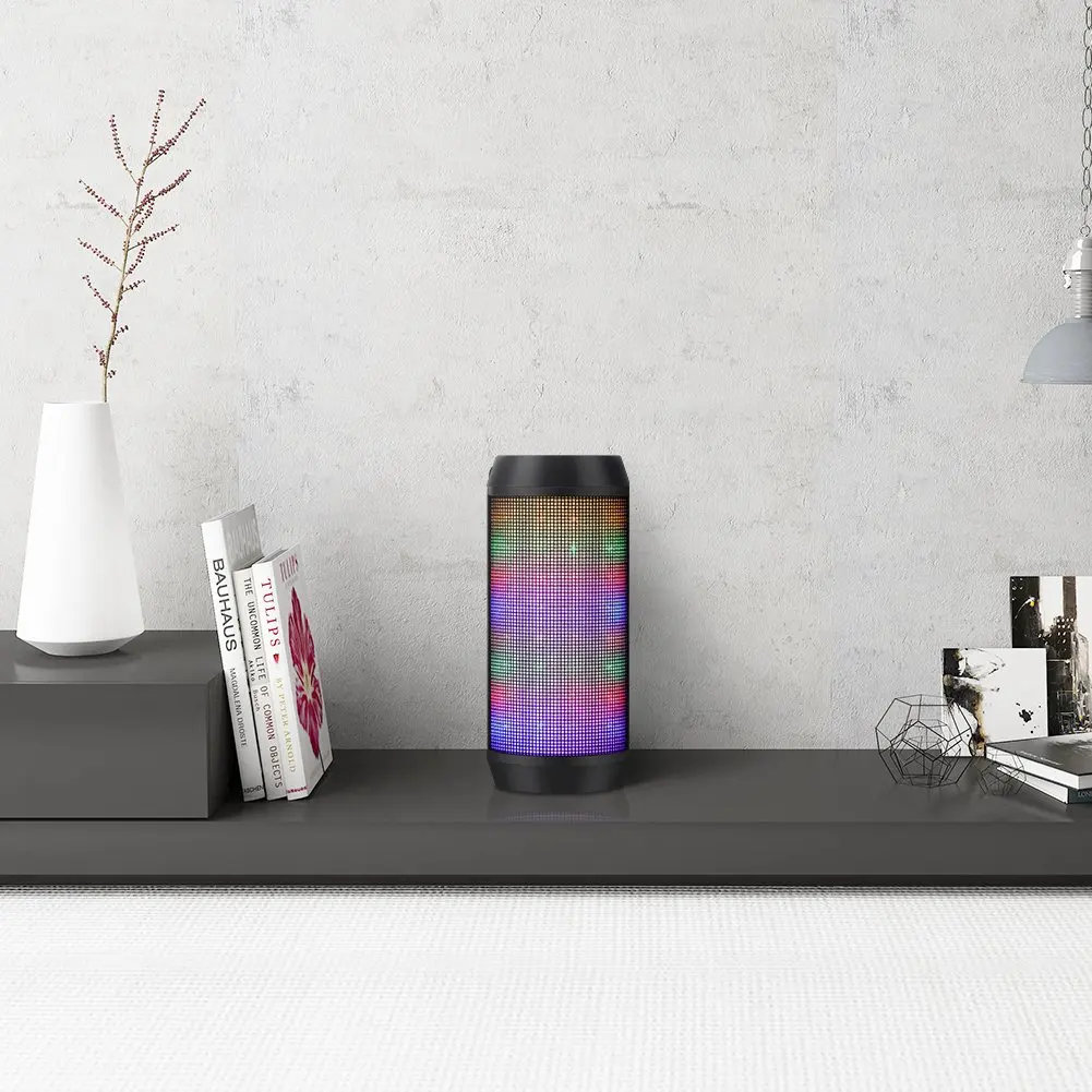 Cheap Portable Wireless Bluetooth Speakers LED with color changing light 8H Playtime Build-in Mic for Outdoor, Home & Travel - ANKUX.COM