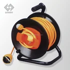 25m or 50m,CE Germany type steel 1 socket extension iron cable reel YL-6023