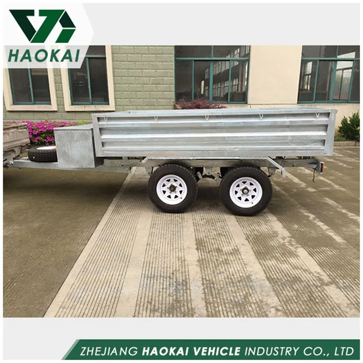 Galvanized Foldable Utility Box Trailer