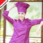 New arrival kitchen clothing 100% Cotton White fashion hats suit Chef Hat for man and women