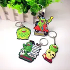 Custom Shaped 3D soft pvc souvenir keychain manufacturers in china