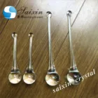Wholesale clear crystal glass pendants chandelier drops beads prisms hanging wedding tree decor