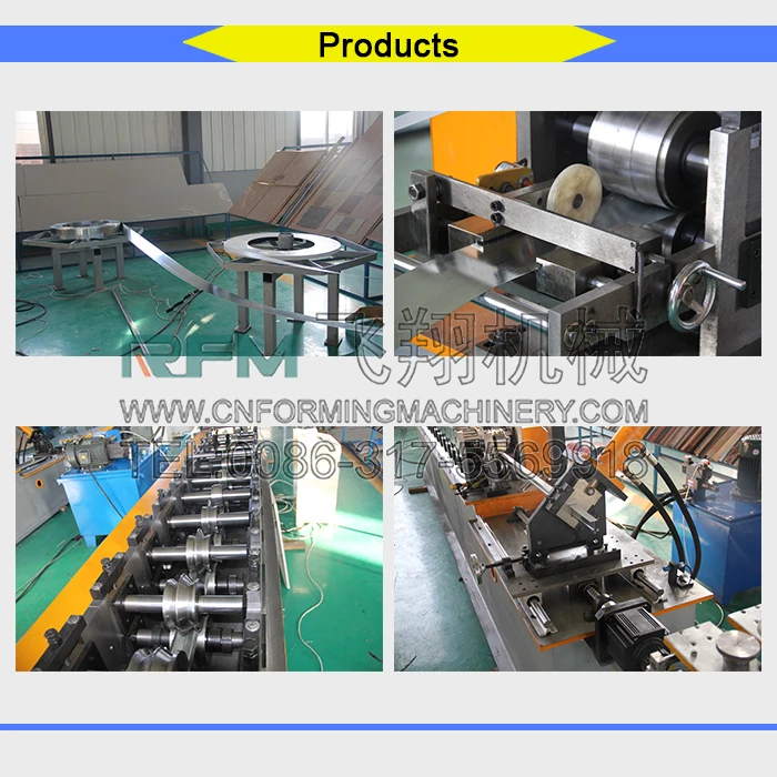 Stud and track roll forming machine, c stud of wall partition
