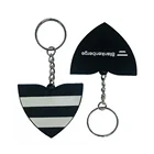 Customized logo PVC keychain souvenir key chain souvenir company souvenir key ring