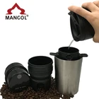 Stainless Steel Electric Coffee Mill Portable Espresso Coffee Maker with USB Rechargeable