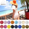Wholesale beautiful wide brim summer sunshade beach straw hats women