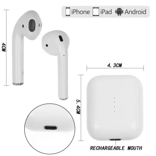 Wireless blue tooth earphone i10 Tws blue tooth 5.0 stereo headset earphone - ANKUX.COM