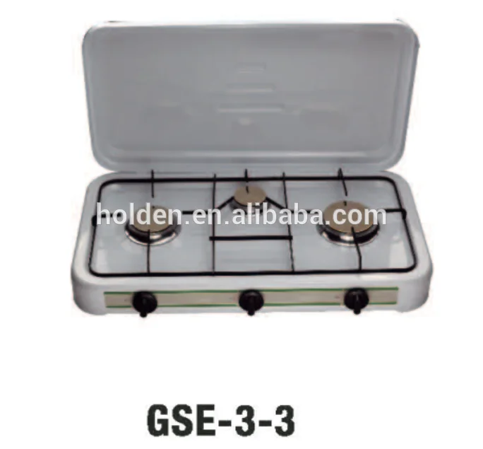 Gse33 Three Burners Table Type Cheap For Sale Gas Stove With Cover