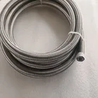 Long Using Life Hot Sale AN4 Double Soft Stainless Steel Oil Cooler Rubber Hose