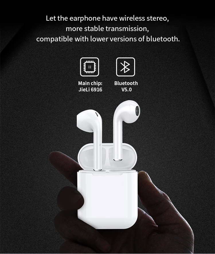 Fingerprint touch sensor i11 bluetooth earbuds activate Siri iem earphones wireless earbuds high quality - ANKUX.COM