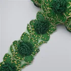 Embroidered Rose Lace Trim Motif Applique for goddess Dresses