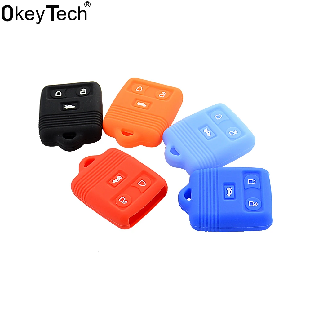 OkeyTech Replacement Silicone Case for Ford F-150 F-250 Mercury For Mazda Auto Car Remote Key FOB Keyless Cover Protector Holder
