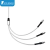 Hot 2019 3-in-1 Twisting charging round connector data cable for Ltn+Micro+Type-C
