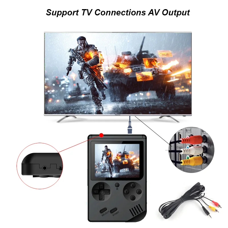Portable Retro Mini Pocket Handheld Game Player 168 Classic Games Support TV Output Video Game Console Best Gift For Kids