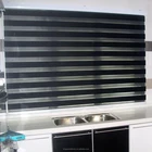 FABRIC BLACKOUT 2 LAYERS ROLLER FABRIC MAGIC SCREEN ROLLER BLINDS ZEBRA BLINDS