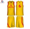 new sublimated color yellow basketball uniform logo designs chargers basketball jersey