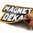 Customized magnetic car sticker advertising fridge magnet