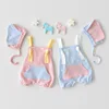 2019 summer infant boys girls baby sleeveless clothes cute animal ears hat + romper clothes
