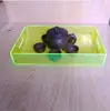 Handmade custom plastic green tray perspex tea trays