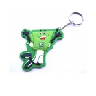 Promotional custom key chain bulk soft pvc rubber frog keychain charm
