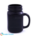 Vintage creative custom hand painted ceramic mason jar mug