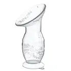 100% Food Grade Fashion Baby Feeding Liquid Silicone Manual Breast Pump Suction Milk Collector With Lid