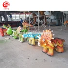 Amusement park kids animatronic walking dinosaur rides on sale