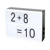 USB/Battery Powered A5 Size Free Combination New Home Gifts Light Up Message Board Mini A5 LED Light Up Cinema Box with Letters