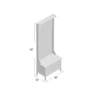 Wood Coat Rack Coat Rack Tree Hall Tree Bench Wood Coat Rack Stand Entryway Seat Storage Hooks