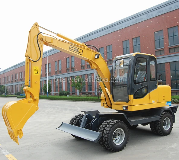 7ton hydraulic small wheel excavator for sale