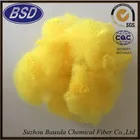 beige used pet bottle fiber recycled polyester staple fibre