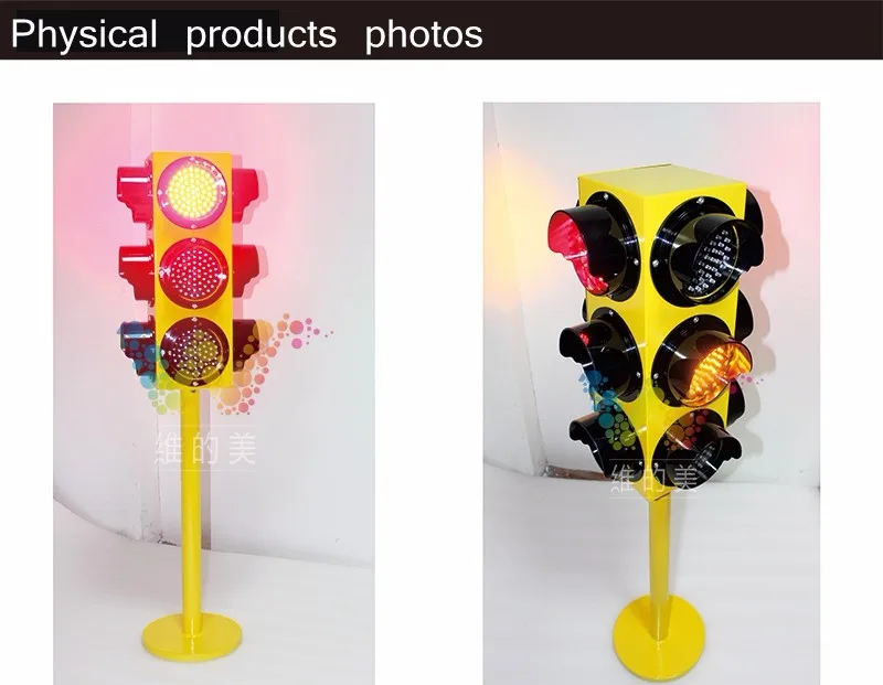 WDM Stainless Steel Waterproof Case Kids Traffic Signal Light 4 Faces