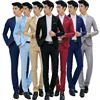 YSMARKET 8 Color M-3XL Mens Clothing Set Two Piece Fashion One Button Business Casual Slim Fit Suit Coat And Long Pants ETZ03