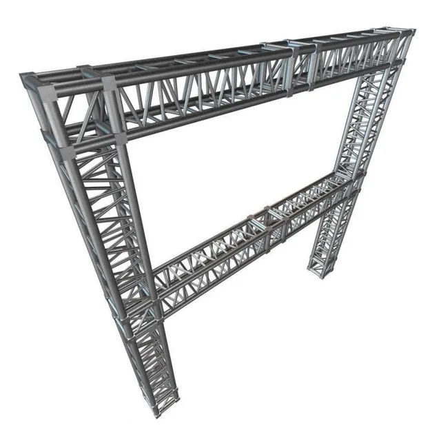 outdoor space truss structure billboard steel trusses design