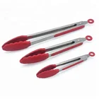 Kitchen Utensils Stainless Steel Silicone Tongs for BBQ & Home