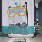 hot sale polyester custom designs shower curtains