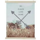 40*30cm home poster frame canvas wall hanging cotton wood sign