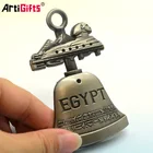 Custom antique china supply small bronze sculpture Christmas bell for sale