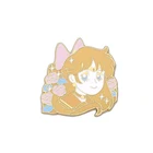 Customized factory cute animal cartoon metal lapel hard enamel pin badge
