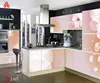 High quality almari modern furniture kitchen cabinet 3d/4d mdf kitchen cabinets
