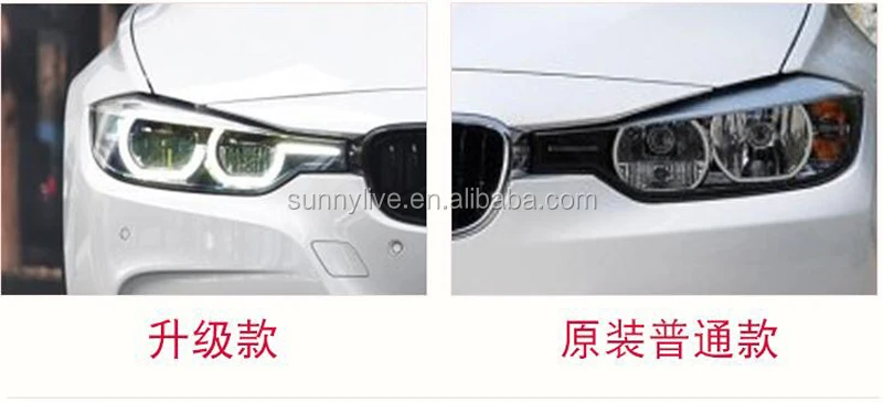 LED Angel Eyes Headlight For BMW F30 F35 318 320 325 328 330 335 2013-2015 Year CN