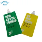 Laminated Material custom logo liquid beverage Drinking water spout pouches in plastic bag with spout