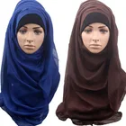 Fashion Customized wholesale Jersey scarf women Polyester hijab muslim