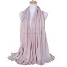TOROS Wholesale Muslim Women Head Wrap Solid Color Scarf Hijab Shawl
