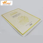 high quality hot stamping gold foil label stickers printing for wine bottle