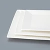 chaozhou white banquet rectangular plate dinner plates for morden restaurant europe style dishware