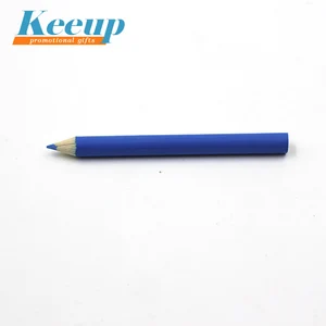 cheap promotional gifts custom printed blue mini color pencils